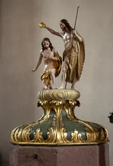 Deckel vom Taufbecken in St. Georg in Völkersbach
